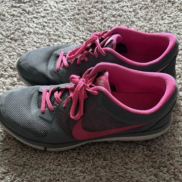 Nike Women's Flex Running Shoes 2015 Gray/Pink Size 10 - Picture 3 of 3